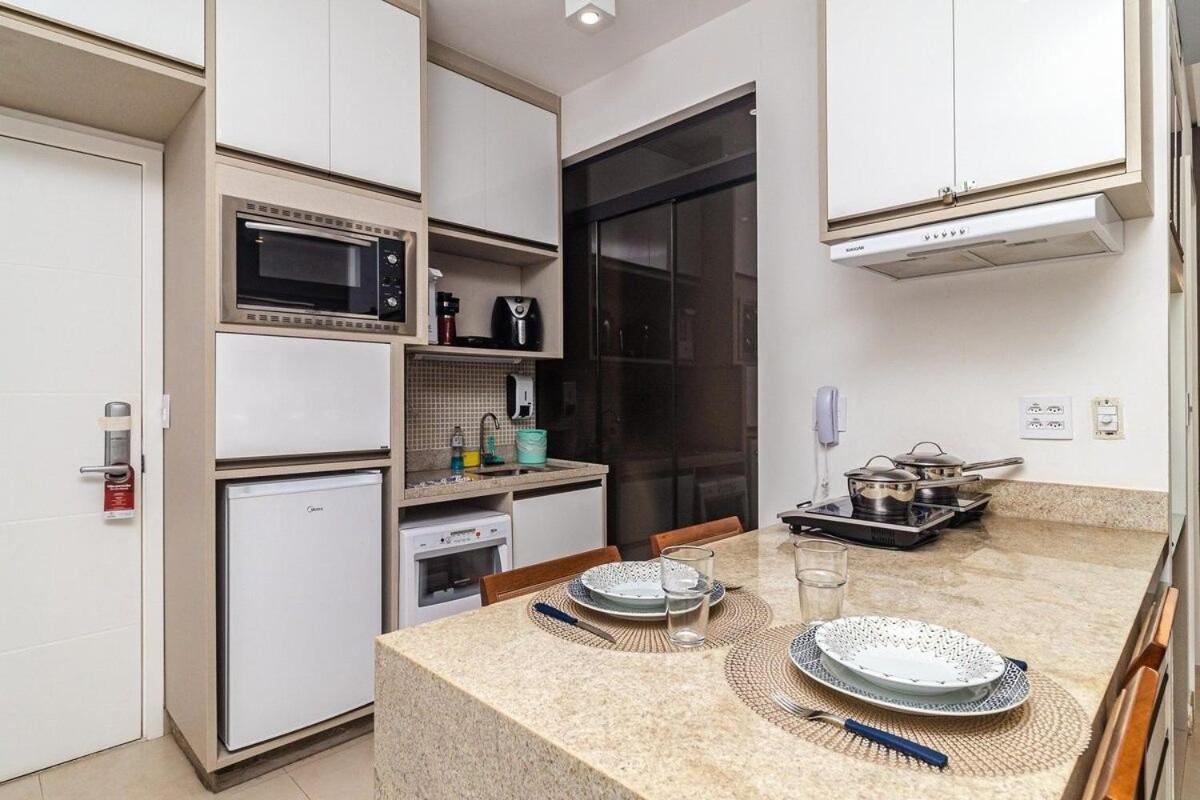 Studio Moderno Em Condominio De Luxo Pe Na Areia Santos  Exterior foto
